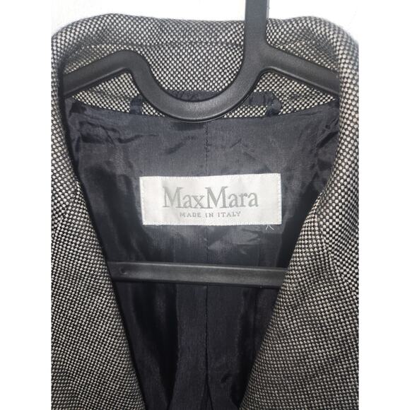 MaxMara virgin wool gray blazer jacket S made in Italy - Picture 2 of 3